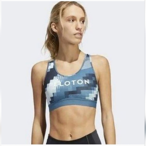 Peloton Adidas Digi Motion Believe This Sports Bra - Size M - Picture 1 of 12